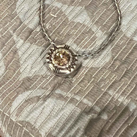 Brighton Silver Sunburst Necklace - Picture 2 of 3